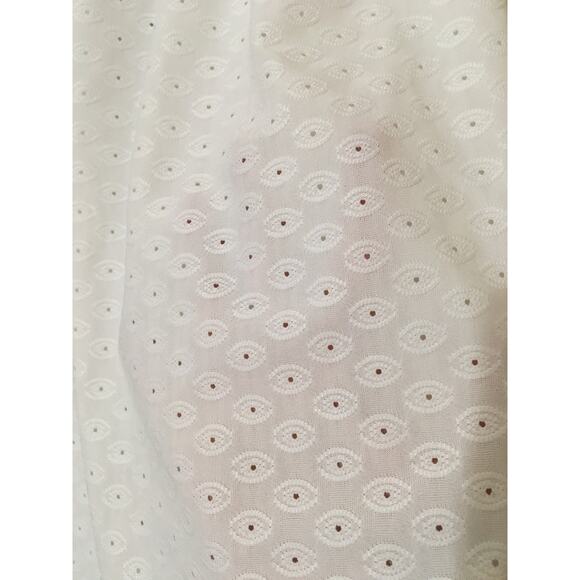 NWT Michael Kors Fashion Basics XS White Gathered Off The Shoulder Eyelet Top - Picture 3 of 9